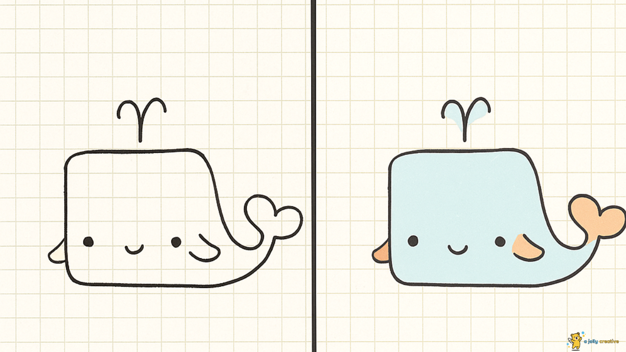 Super Simple Whale Drawing-idea-2