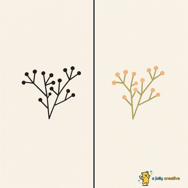 The Easiest Flower Branch Drawing idea