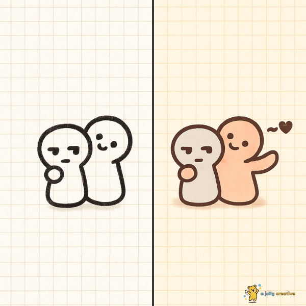 Two Friends Drawing idea-14