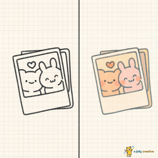 Two friends Drawing idea -18