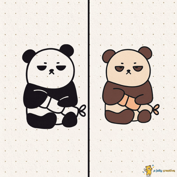Upset Panda Drawing
