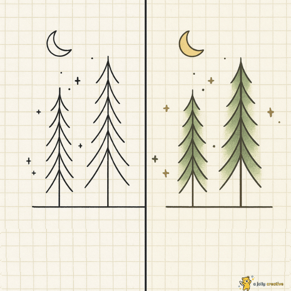 Very Simple Trees Drawing-4
