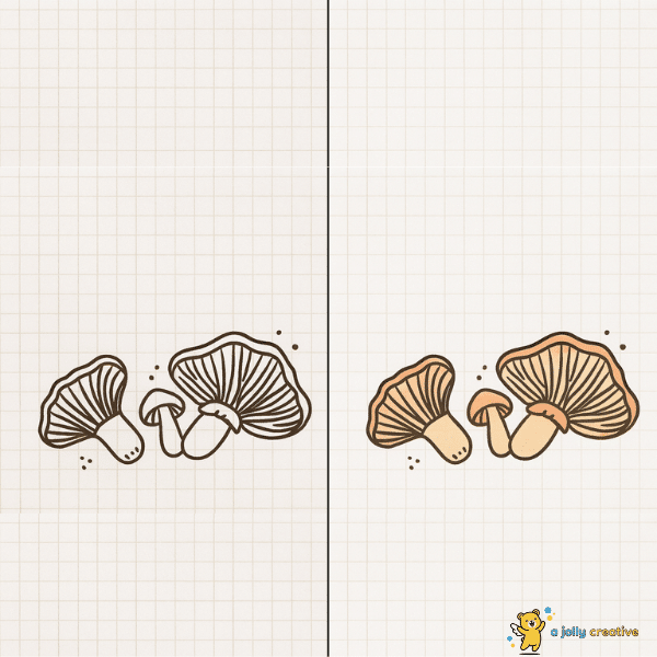 Wavy Caps Drawing