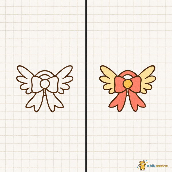 Winged Bow Drawing idea