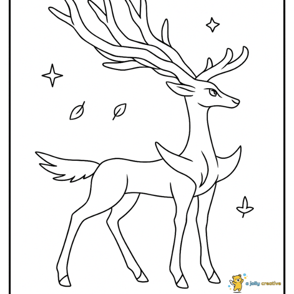 Xerneas coloring pages 