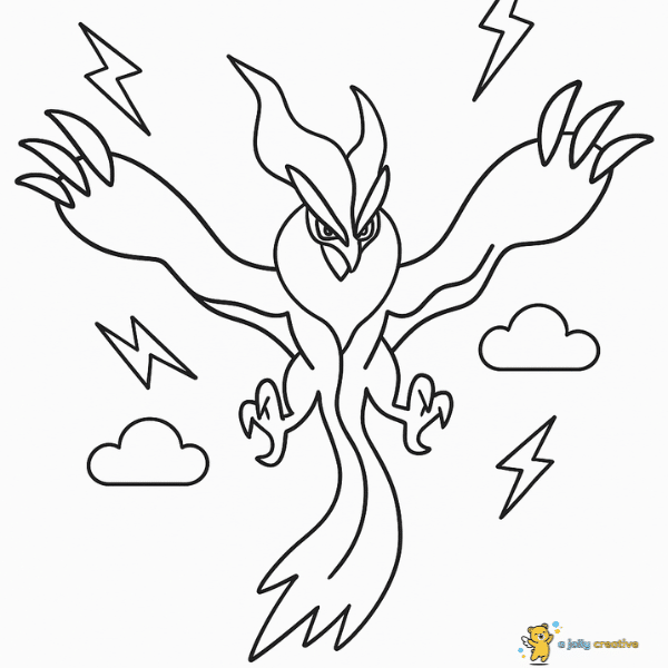 Yveltal coloring pages 