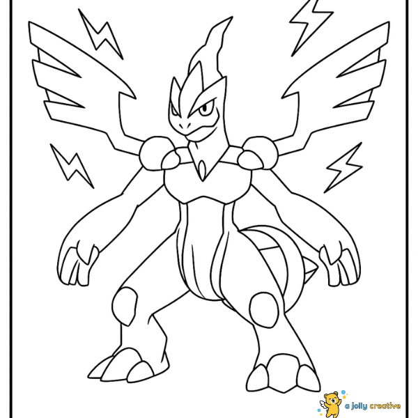 Zekrom coloring pages