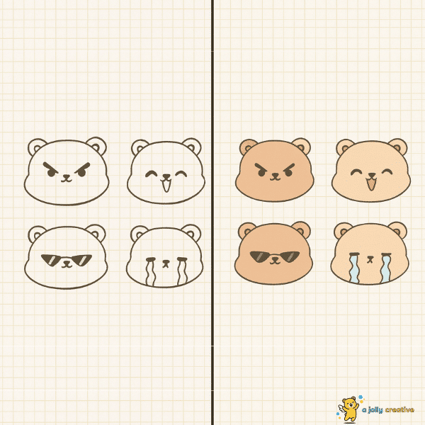 Cute Bear Emotions-idea-1