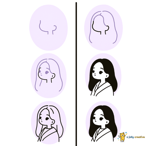 how to draw Simple Lines Drawing