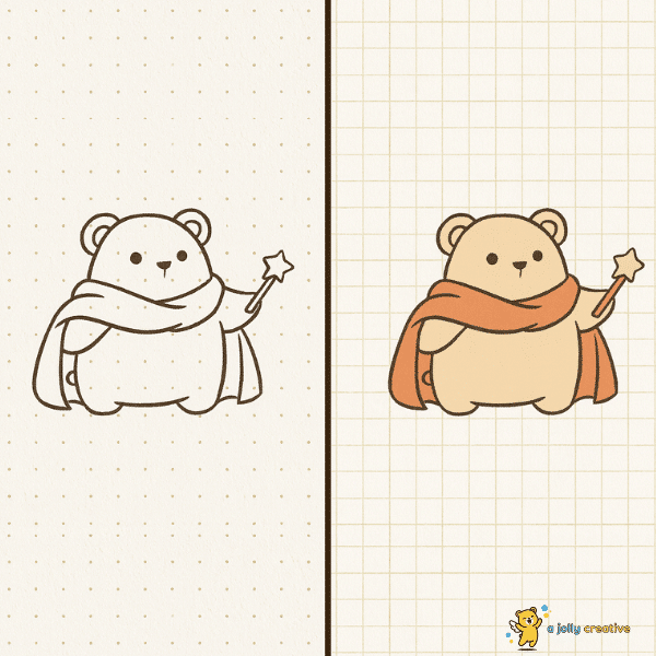 Wizard Bear Drawing-idea-1
